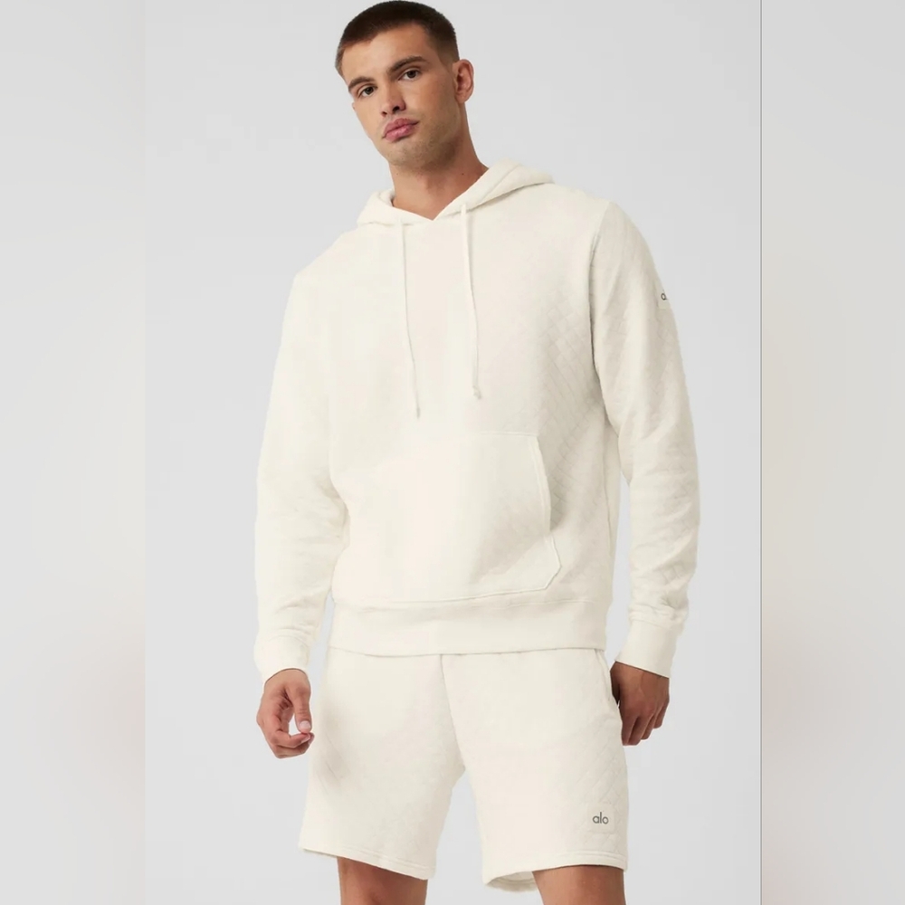 Alo Mens Quilted Stadium Hoodie 2XL